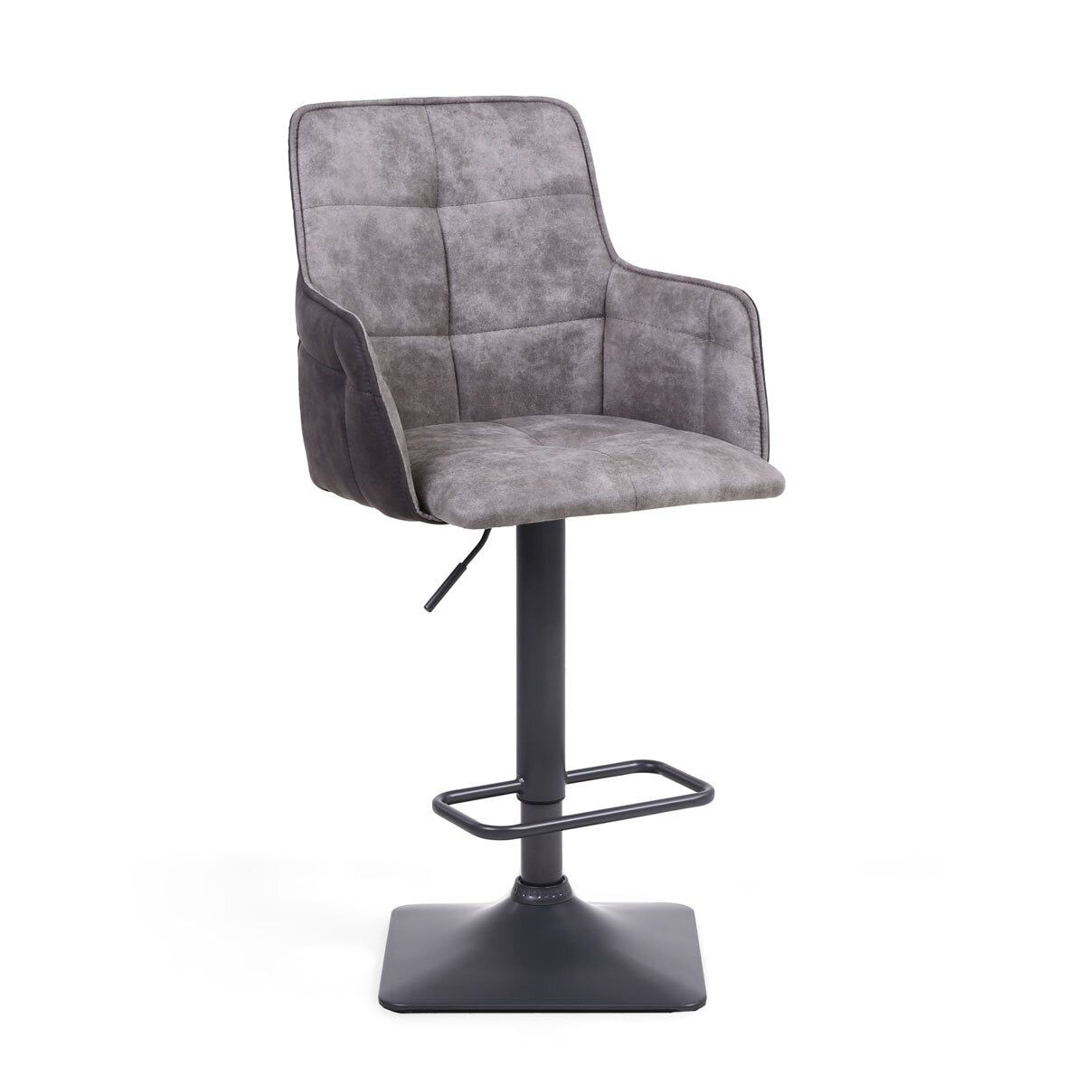 Orion Light Grey Fabric Bar Stool, 2 Pack