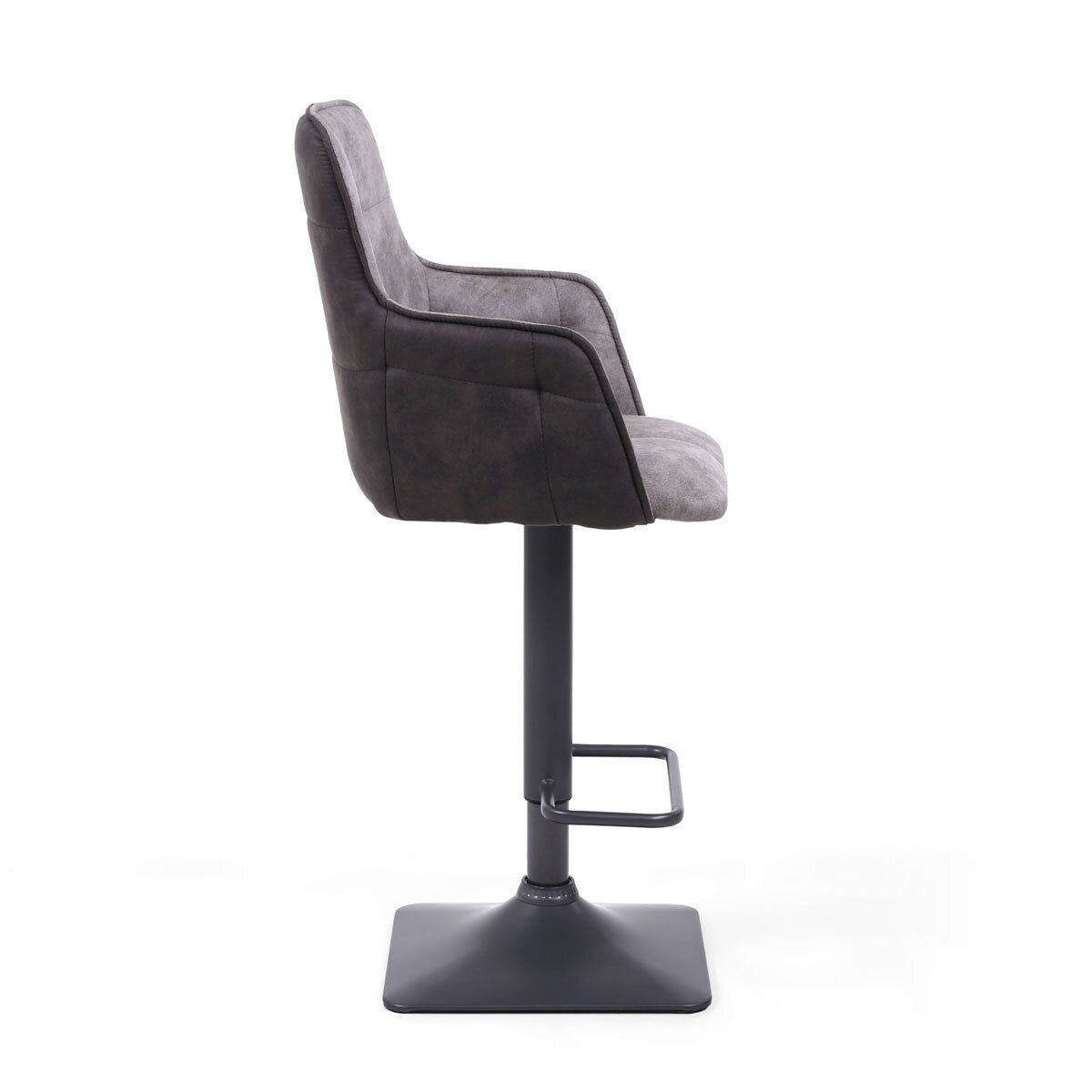 Orion Light Grey Fabric Bar Stool, 2 Pack
