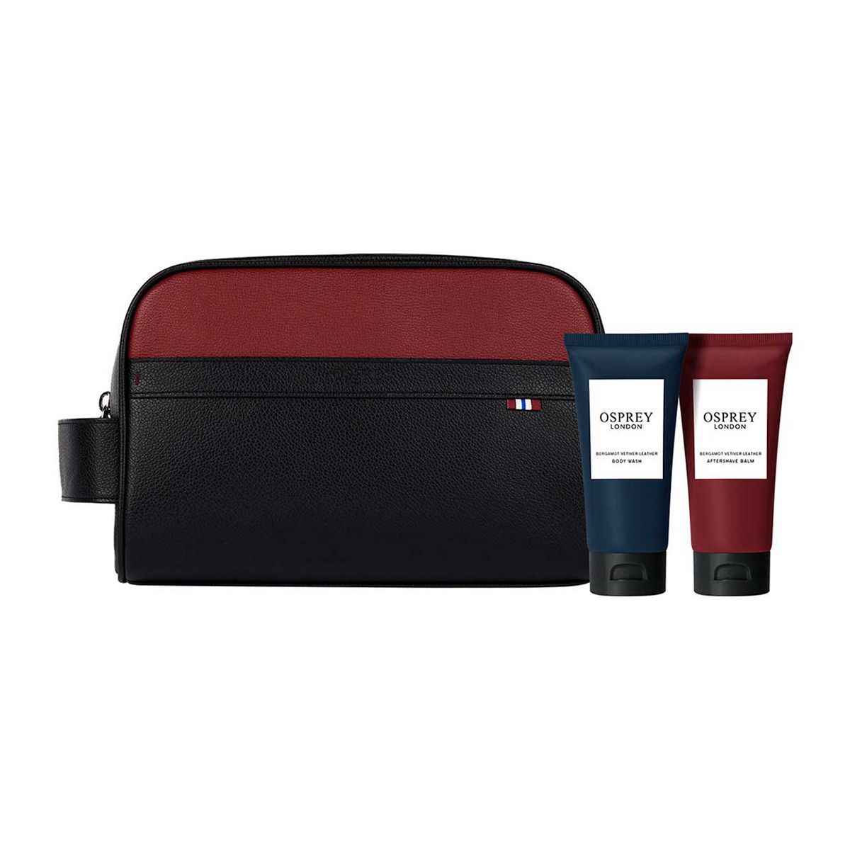 OSPREY LONDON The Weekender Wash Bag with Body Wash and Aftershave Balm