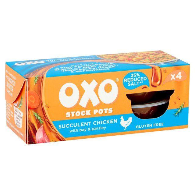 Oxo Stock Pots Reduced Salt Chicken   4 x 20g