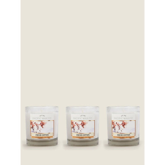 Pacific Wax Co Fresh Cotton Small Jar Candles Bundle