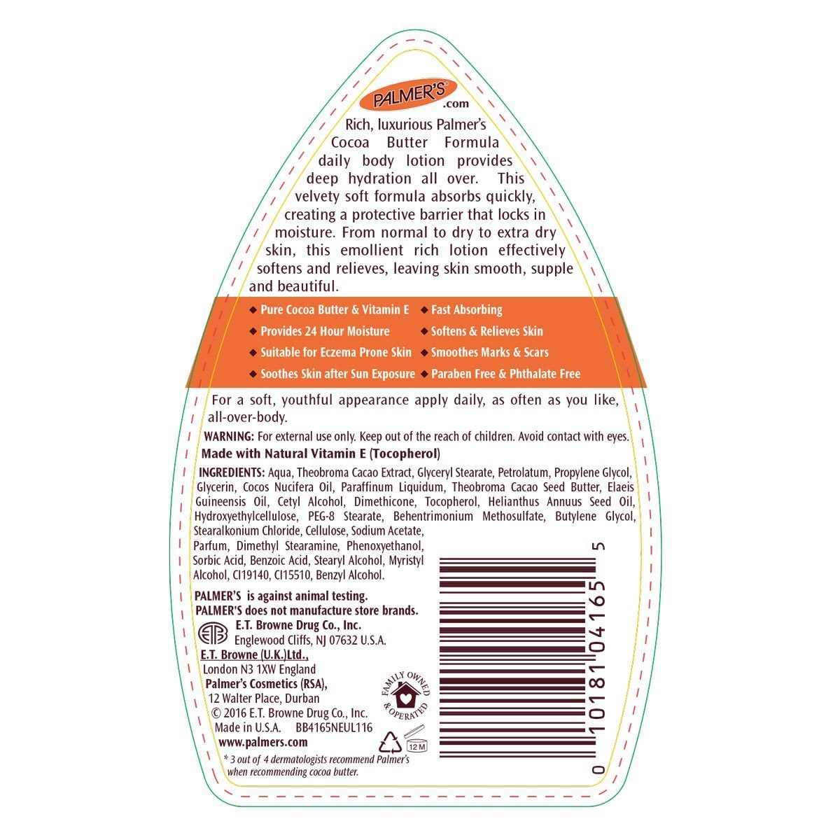 Palmer's Cocoa Butter Formula Body Lotion, 3 x 400ml