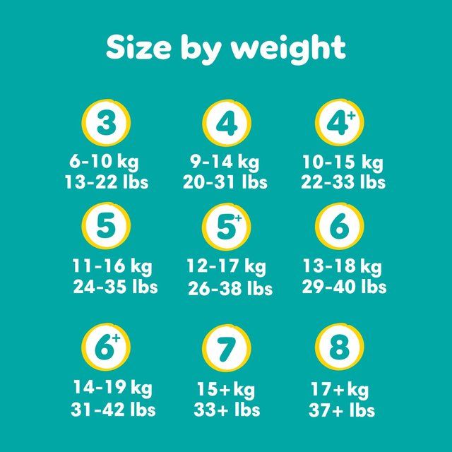 Pampers Baby-Dry Nappies Size 6 (13-18kg) Jumbo+ Pack   62 per pack