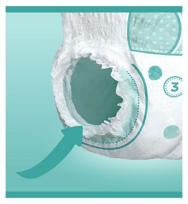 Pampers Baby-Dry Nappy Pants Size 3, 44 Nappies, 6kg-11kg, Essential Pack