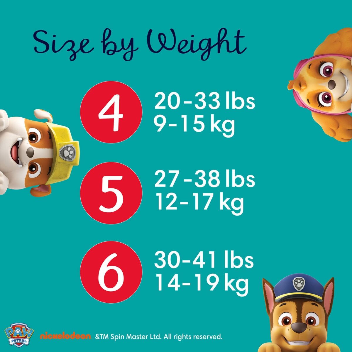 Pampers Paw Patrol Baby Dry Nappy Pants Size 6, 138 Pack