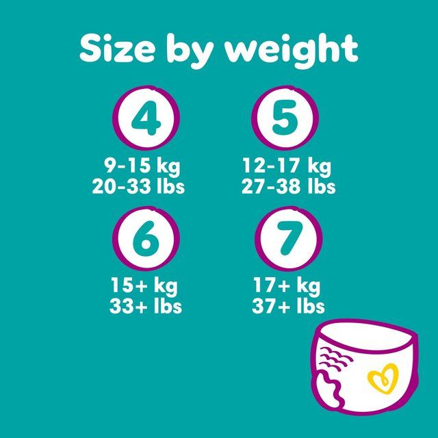 Pampers Premium Protection Nappy Pants Size 7 Jumbo Pack   40 per pack