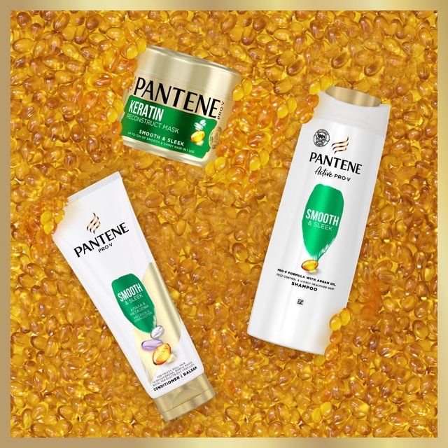 Pantene 3in1 Shampoo Smooth &amp;amp; Sleek   600ml