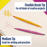 Paper Mate Flair 0.7mm Dual Brush Felt Tip Pens   8 per pack