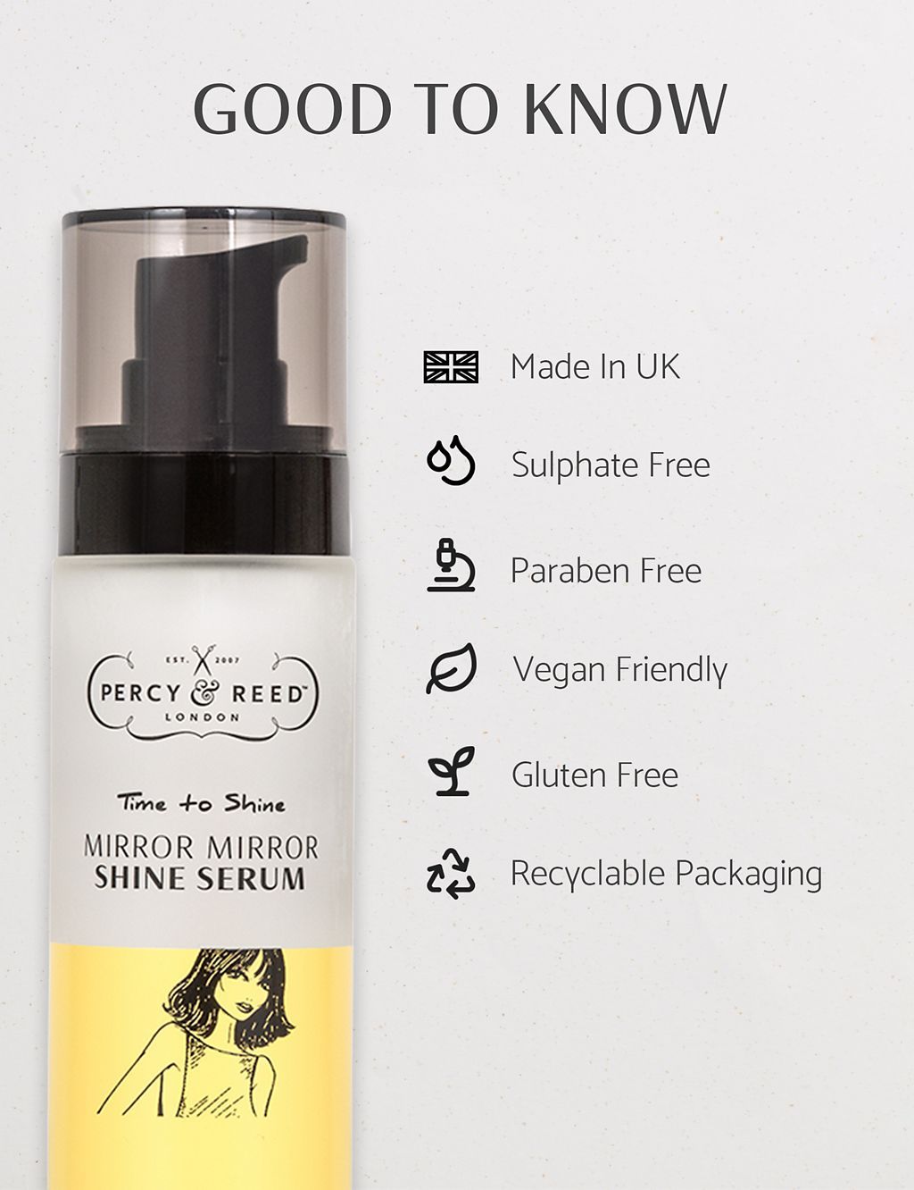 Percy &amp;amp; Reed Time To Shine Mirror Mirror Shine Serum 50ml