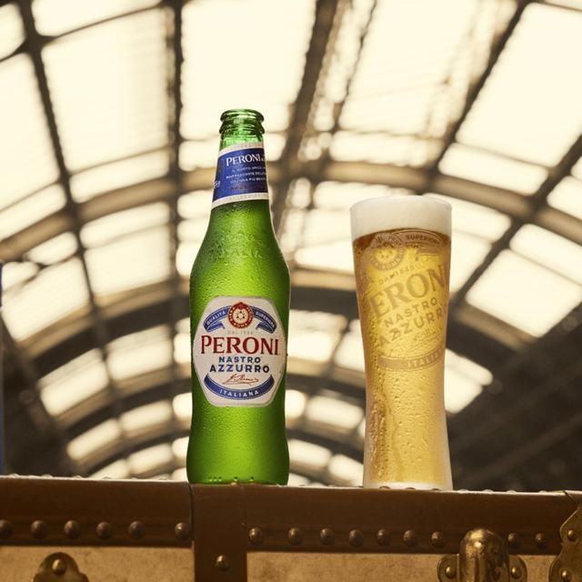 Peroni Nastro Azzurro Beer Lager Bottles   4 x 330ml
