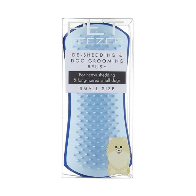 Pet Teezer De-shedding Dog Grooming Brush Small - Blue / Blue