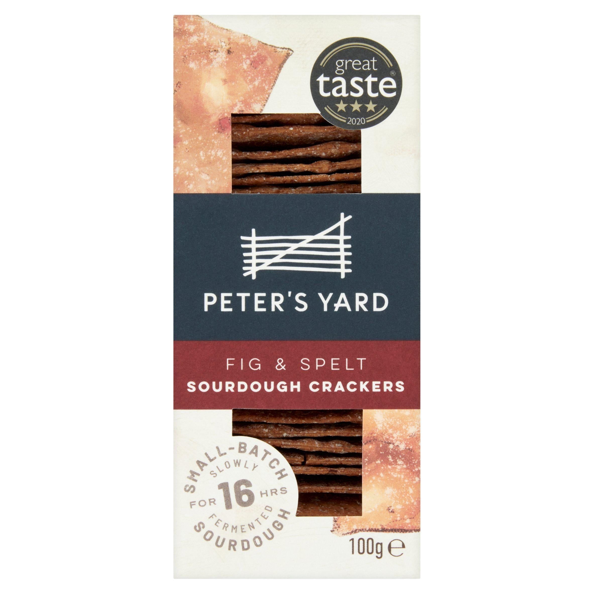 Peter's Yard Fig &amp;amp; Spelt Sourdough Crackers 100g