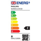 Philips LED Classic Frosted 60W A60 Light Bulb E27 Warm White    2 per pack