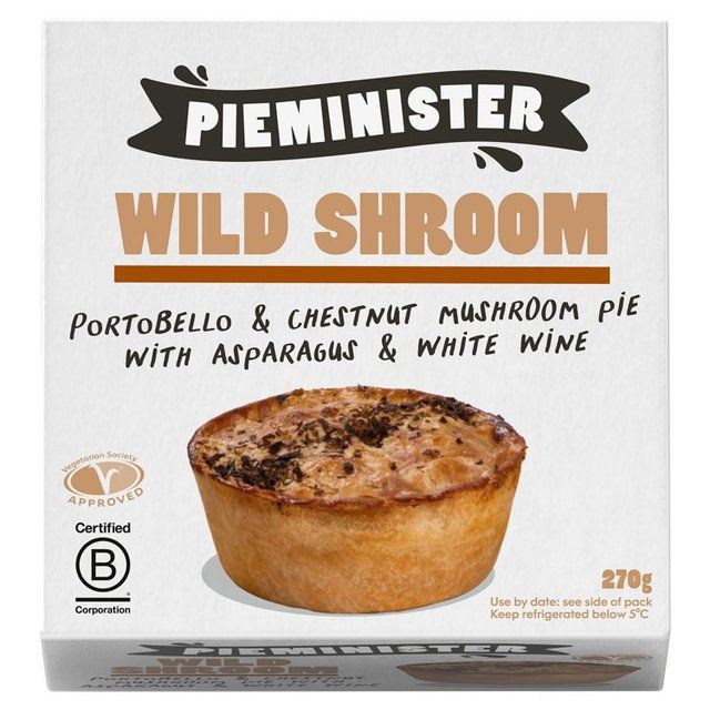 Pieminister Wild Shroom Mushroom Asparagus &amp;amp; Cream Pie   270g