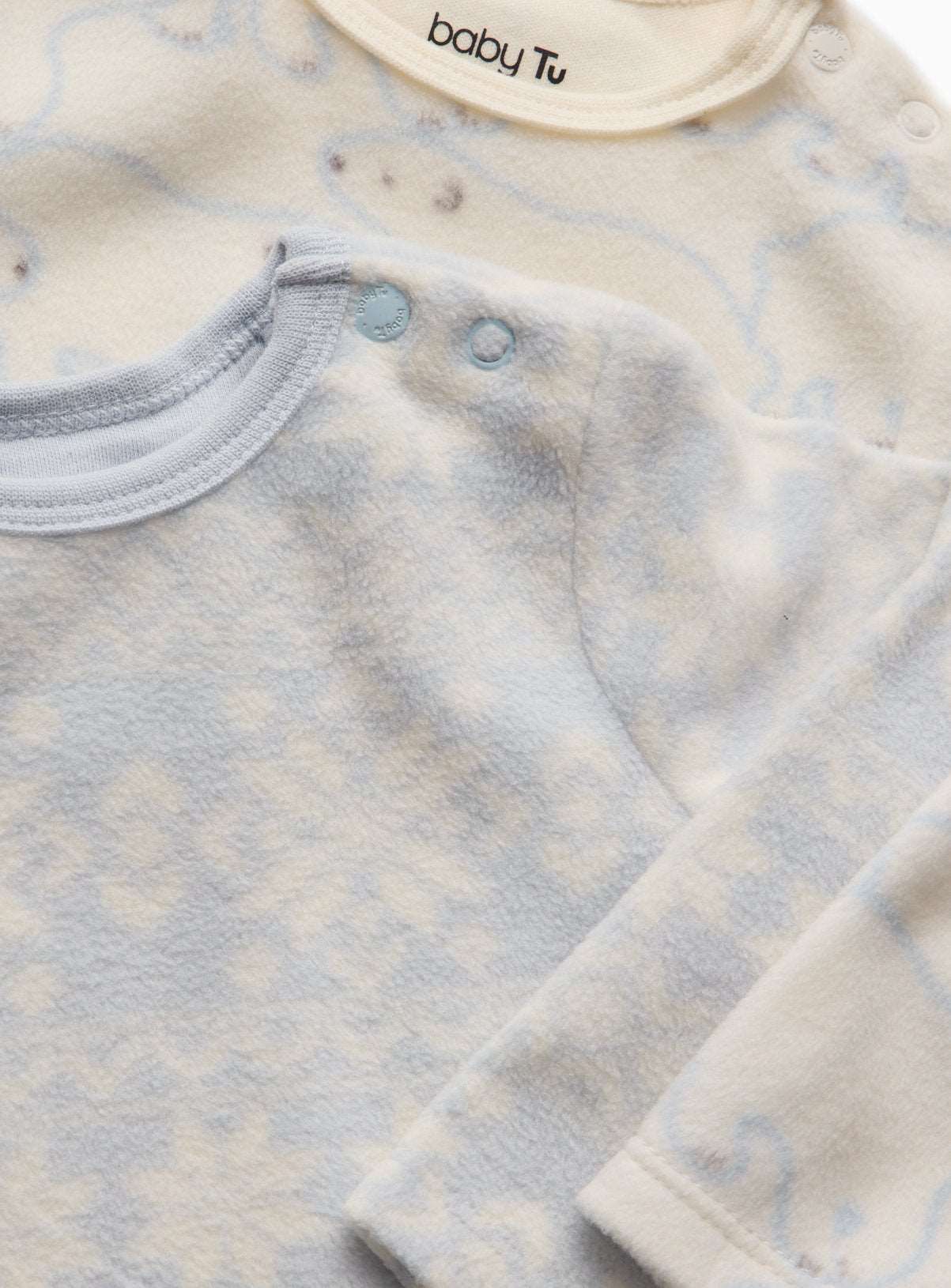 Polar Bear &amp;amp; Snowflake Print Fleece Pyjama Sets 2 Pack 9-12 months