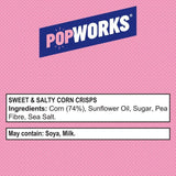 PopWorks Sweet &amp;amp; Salty Popped Crisps Sharing Bag   85g