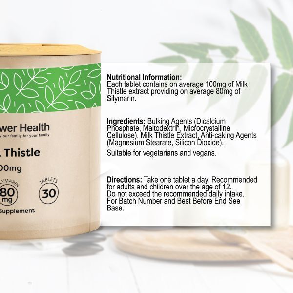 Power Health Milk Thistle 100mg Tabs - 30s
