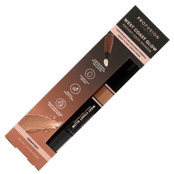 Profusion Cosmetics West Coast Glow Liquid Bronzer| La Jolla Brown