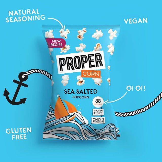 Propercorn Popcorn Lightly Sea Salted   20g