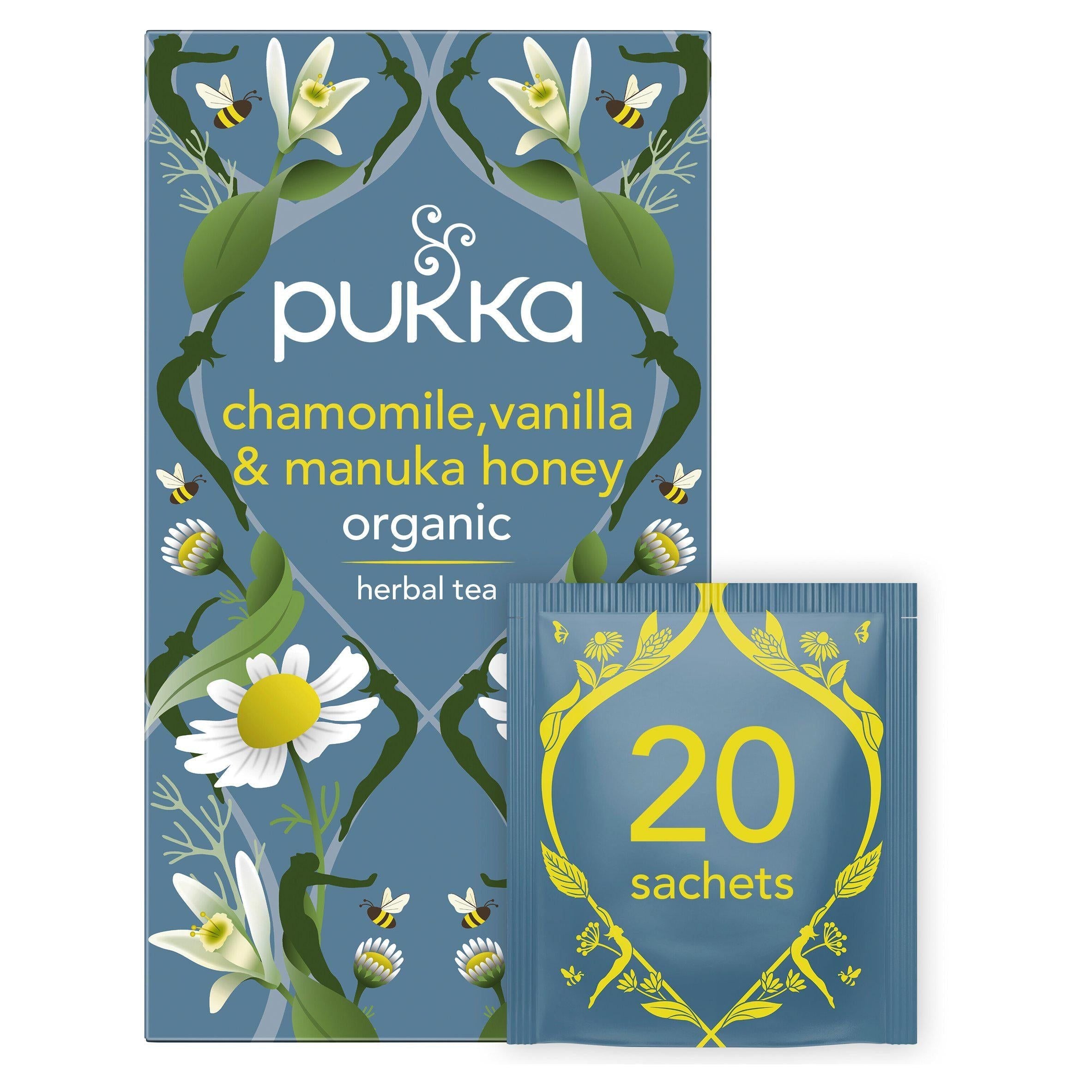 Pukka Chamomile Vanilla &amp;amp; Manuka Honey Tea Bags x20