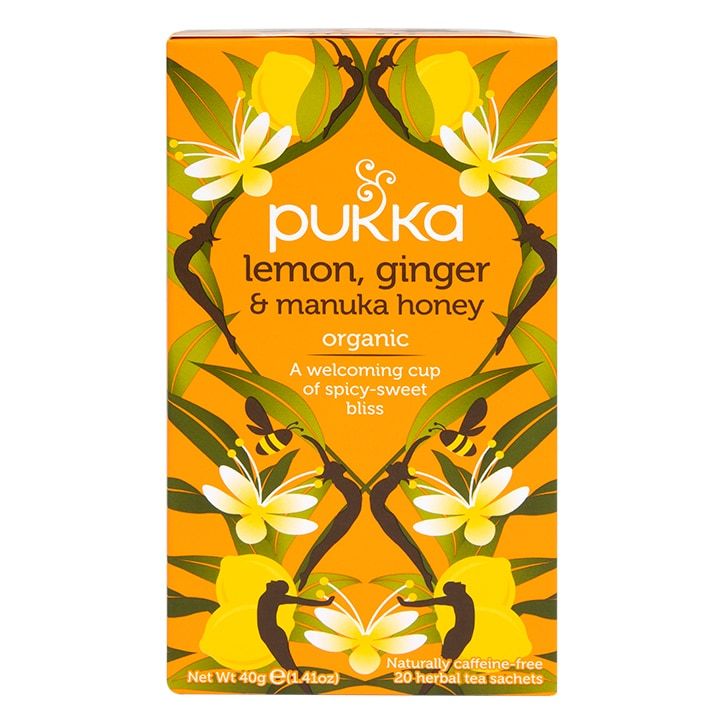 Pukka Organic Lemon, Ginger &amp;amp; Manuka Honey 20 Tea Bags