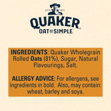 Quaker Oat So Simple Big Bowl Golden Syrup Porridge Sachets Cereal   6 per pack