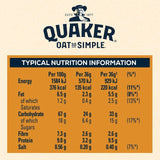 Quaker Oat So Simple Family Pack Golden Syrup Porridge Sachets Cereal   20 per pack