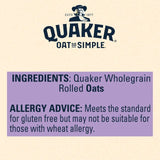 Quaker Oat So Simple Gluten Free Original Porridge Sachets Cereal   10 per pack