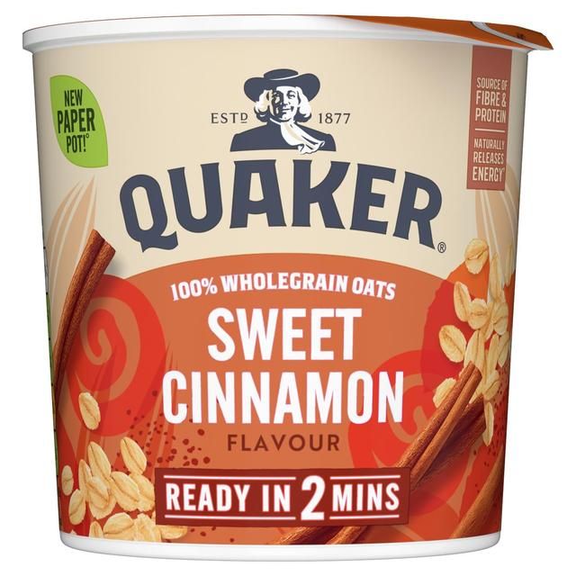Quaker Oat So Simple Sweet Cinnamon Porridge Cereal Pot   57g