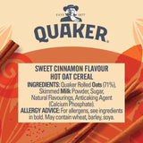Quaker Oat So Simple Sweet Cinnamon Porridge Cereal Pot   57g