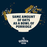 Quaker Porridge To Go Golden Syrup Breakfast Bars   2 per pack