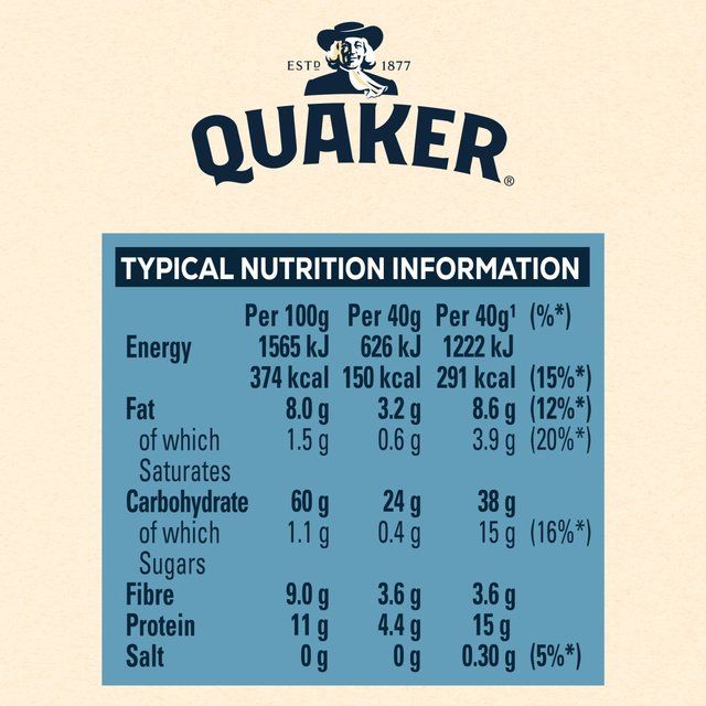Quaker Rolled Oats Porridge Cereal   1kg