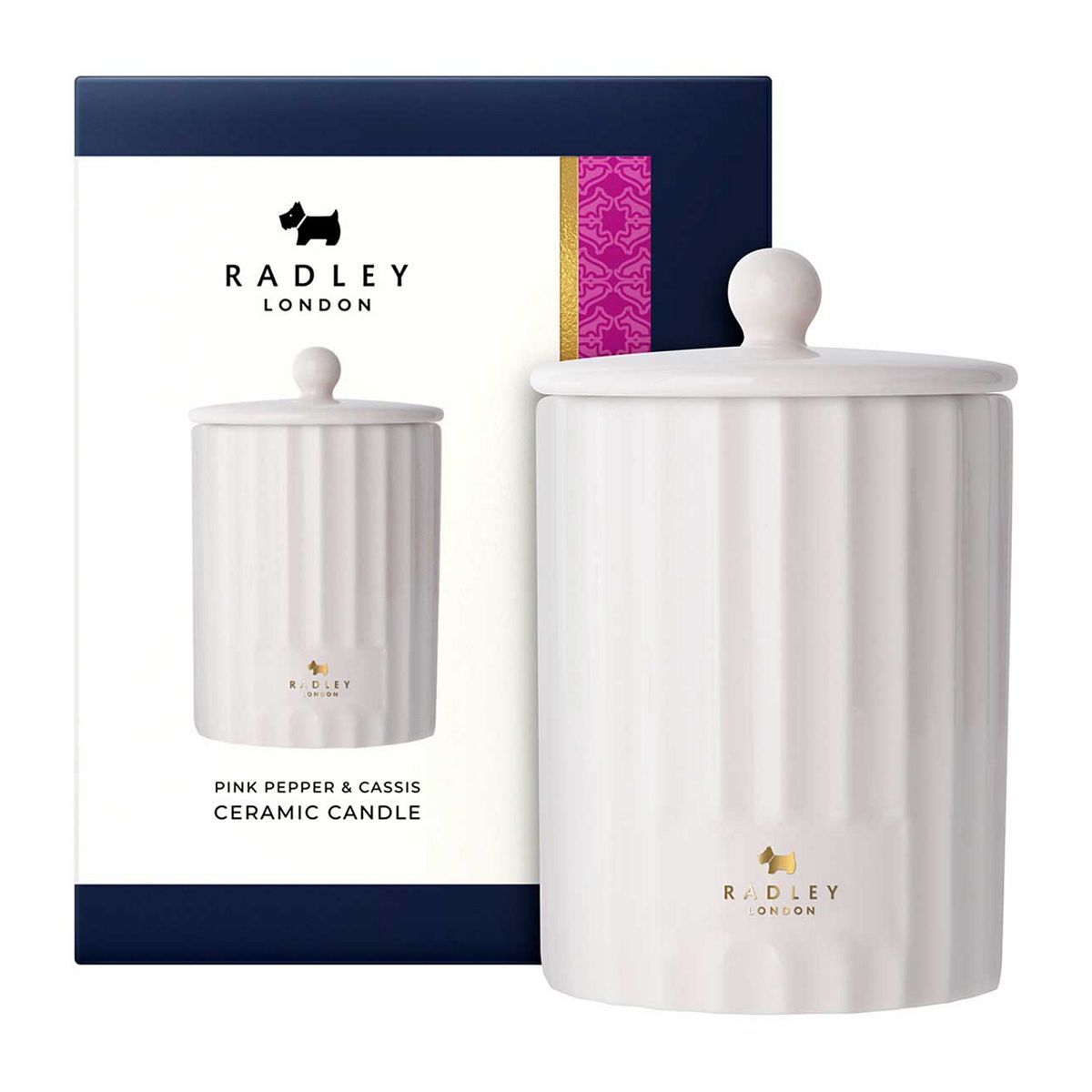Radley London Pink Pepper &amp;amp; Cassis Ceramic Candle