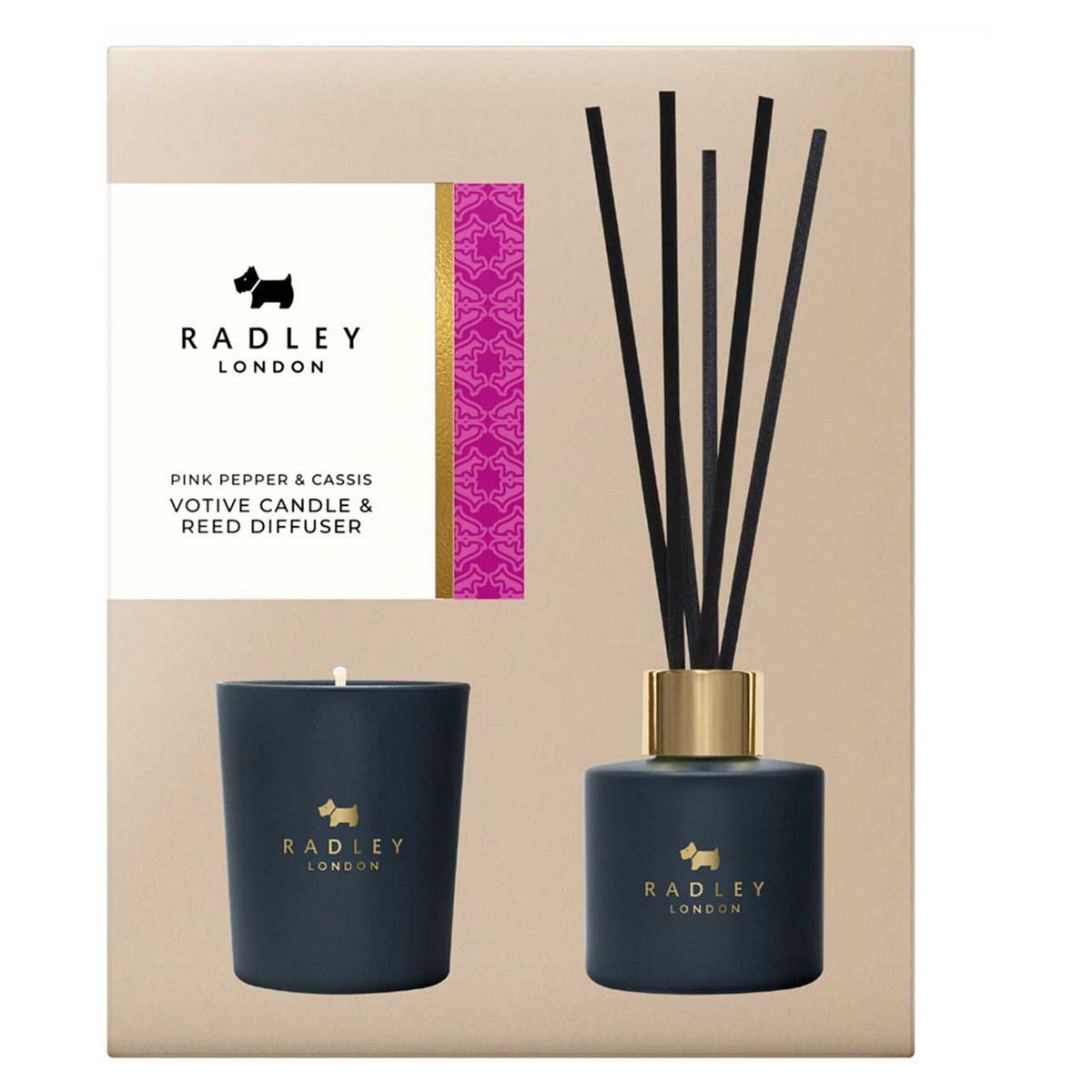 Radley London Pink Pepper &amp;amp; Cassis Votive Candle &amp;amp; Reed Diffuser