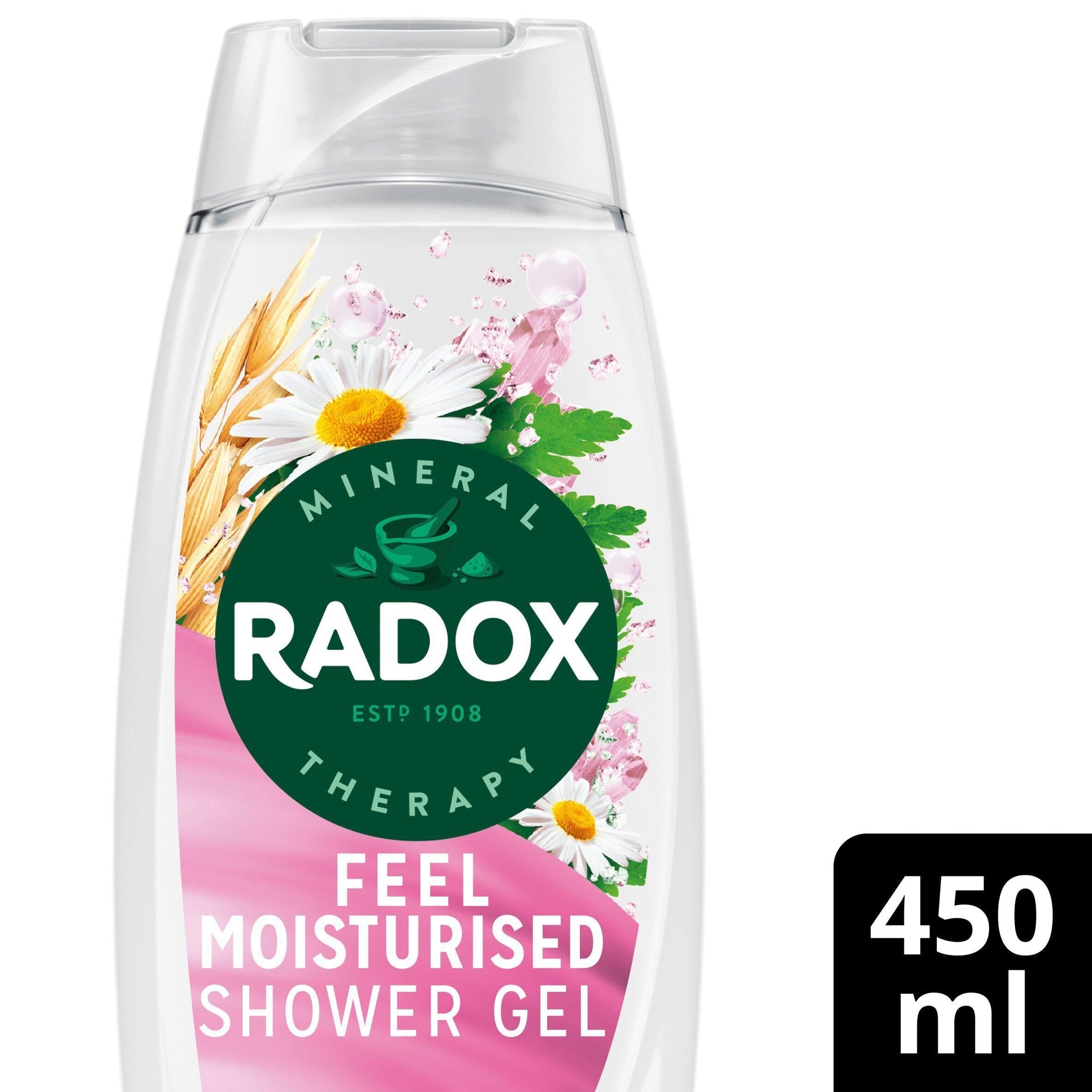 Radox Feel Moisturised Shower Gel Chamomile &amp;amp; Oat Body Wash 450ml