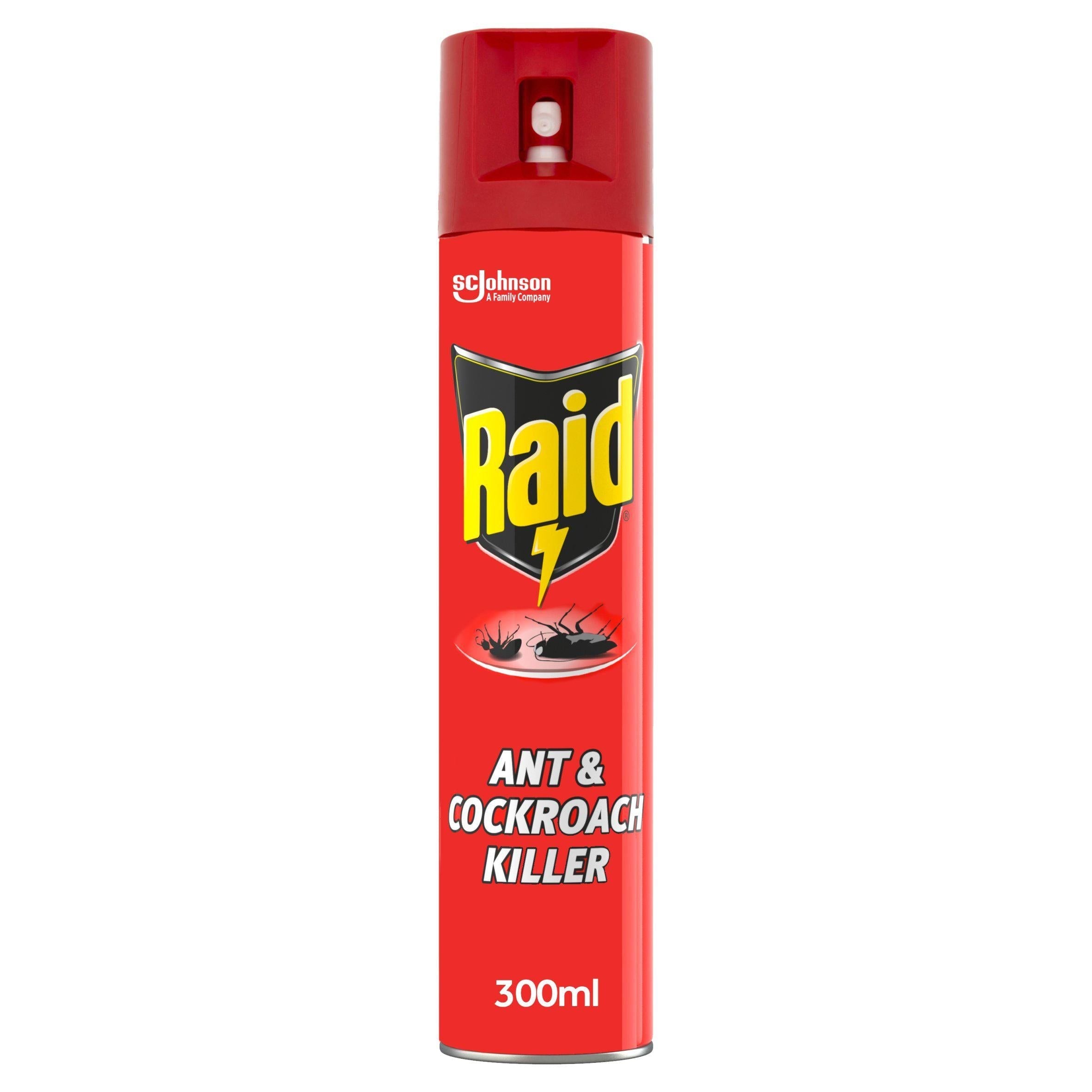Raid Ant &amp;amp; Cockroach Insect Killer Aerosol Spray 300ml