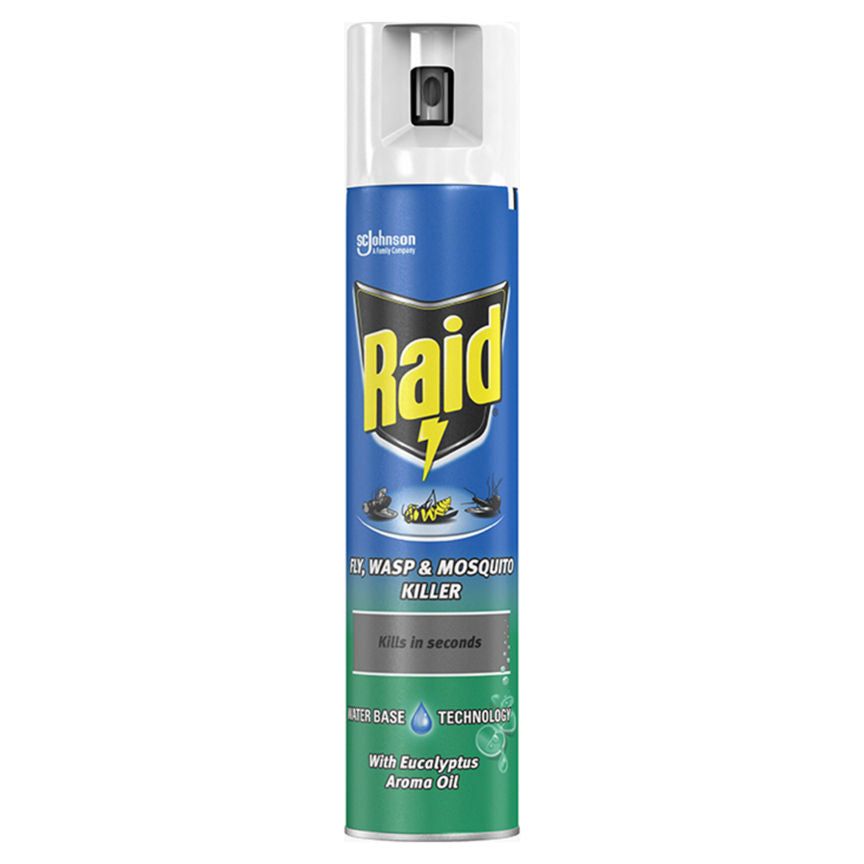 Raid Fly Wasp &amp;amp; Mosquito Insect Killer with Eucalyptus Aroma Oil