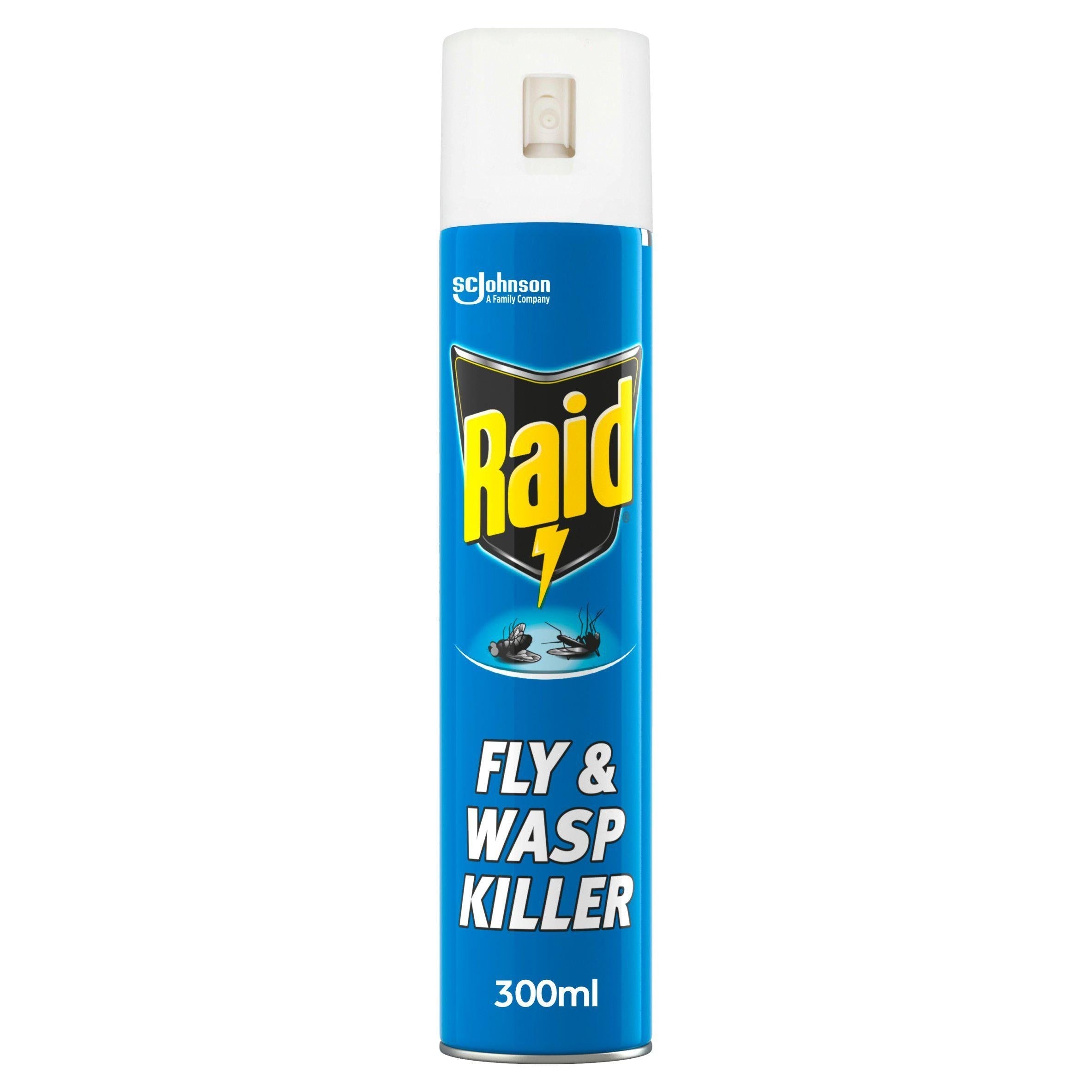 Raid Rapid Action Wasp Mosquito &amp;amp; Fly Killer Aerosol Spray 300ml
