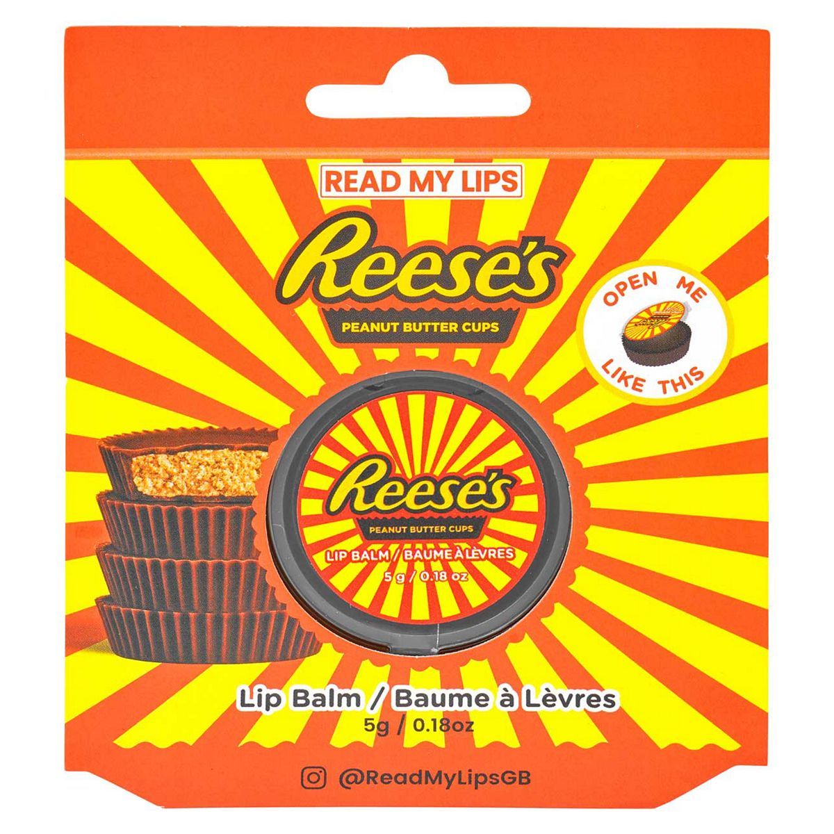 Read My Lips Reese's Peanut Butter Cups Shaped Lip Balm