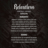 Relentless Origin Energy Drink   4 x 500ml