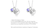 Revere Sterling Silver Personalised Pendant - June