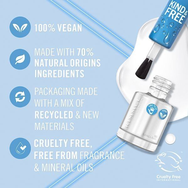 Rimmel Kind &amp;amp; Free Clean Nail Polish Oxygen Wave
