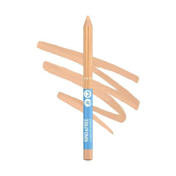 Rimmel Kind &amp;amp; Free Eye Liner 001 Pitch 1.1G Creamy White 005