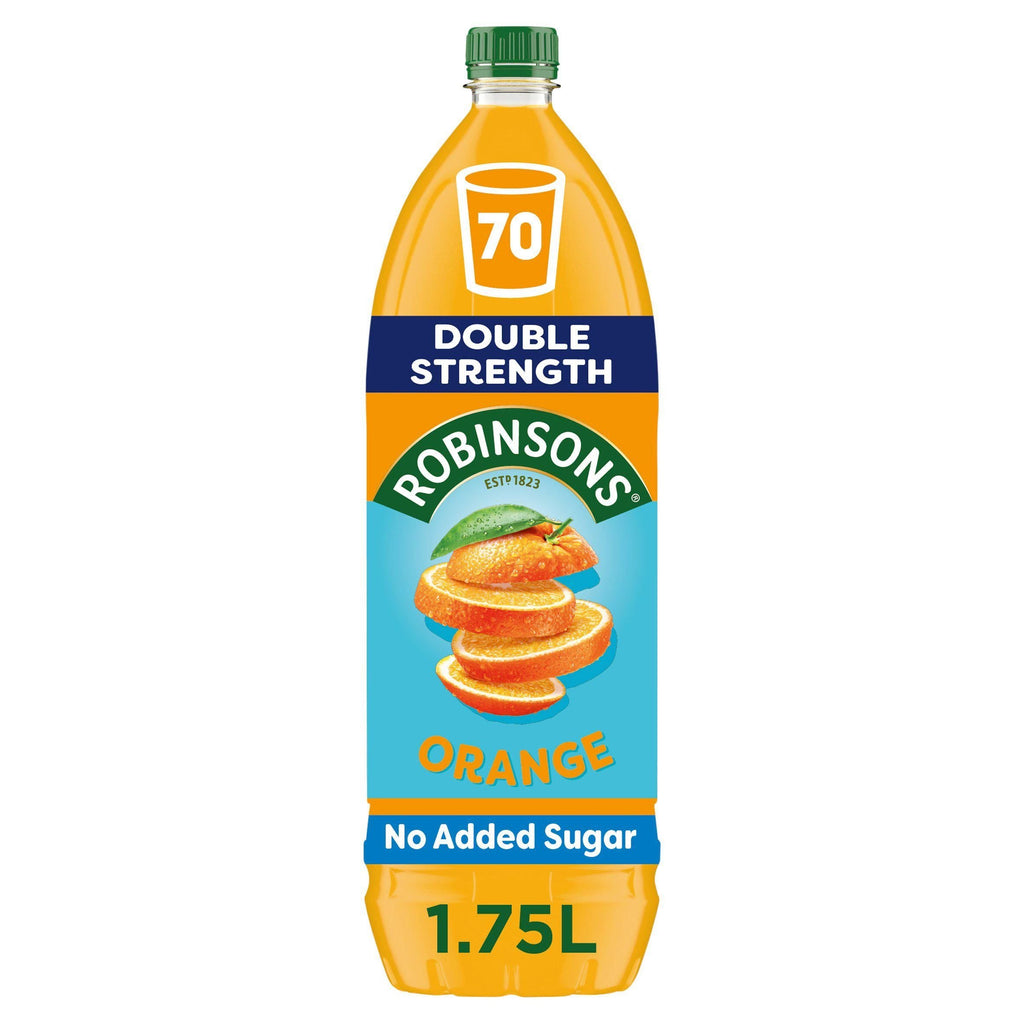 Robinsons Double Strength No Added Sugar Squash Orange 1.75L