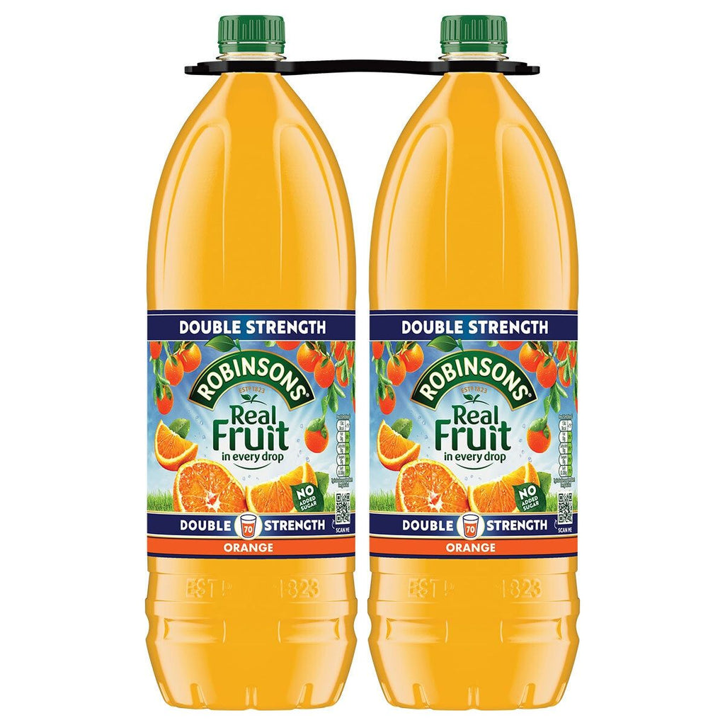 Robinsons Real Fruit Double Strength Orange Squash, 2 x 1.75L