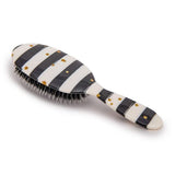 Rock &amp;amp; Ruddle BW Stripes Large Mix Bristle Hairbrush