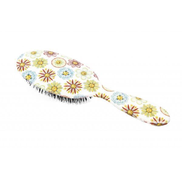 Rock &amp;amp; Ruddle Flower Face Small Synthetic Bristle Hairbrush