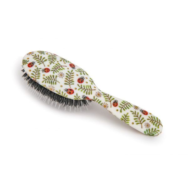 Rock &amp;amp; Ruddle Ladybirds Large Synthetic Bristle Hairbrush