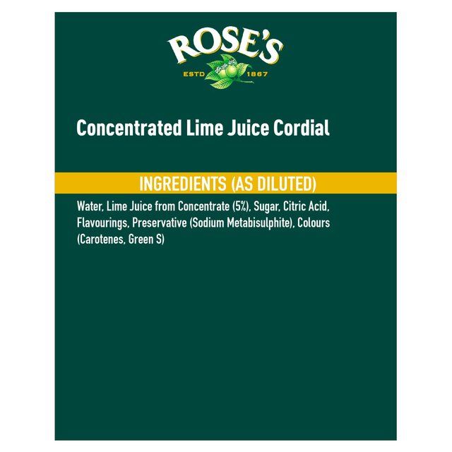 Rose's Lime Juice Cordial   1L
