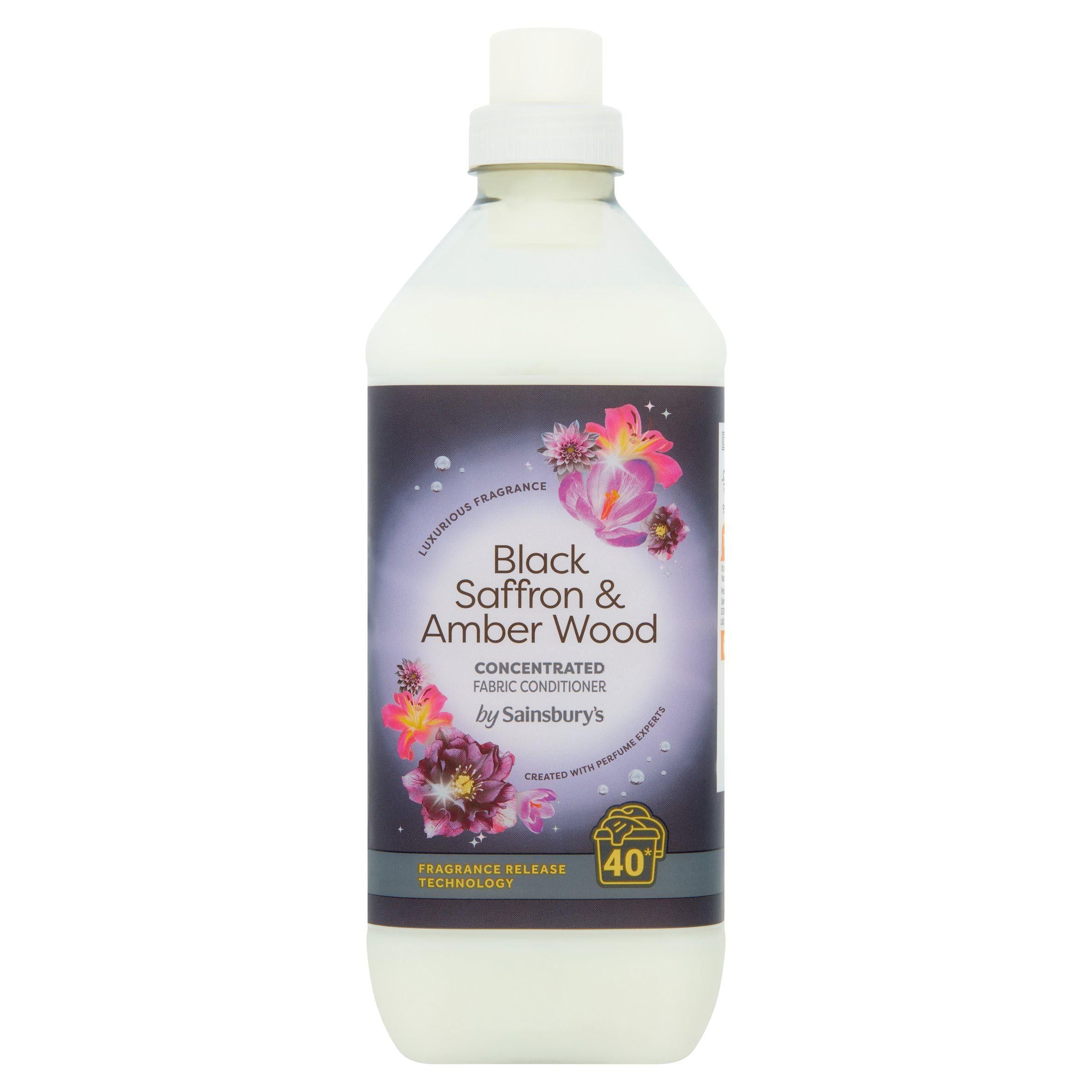 Sainsbury's Fabric Conditioner Saffron &amp;amp; Amber Wood 40 Washes 1L